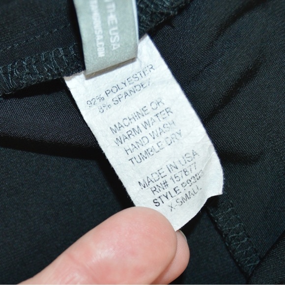 Last Tango Relaxed Black Pants with Pockets, Size X-Small Style P9383 - Picture 5 of 8